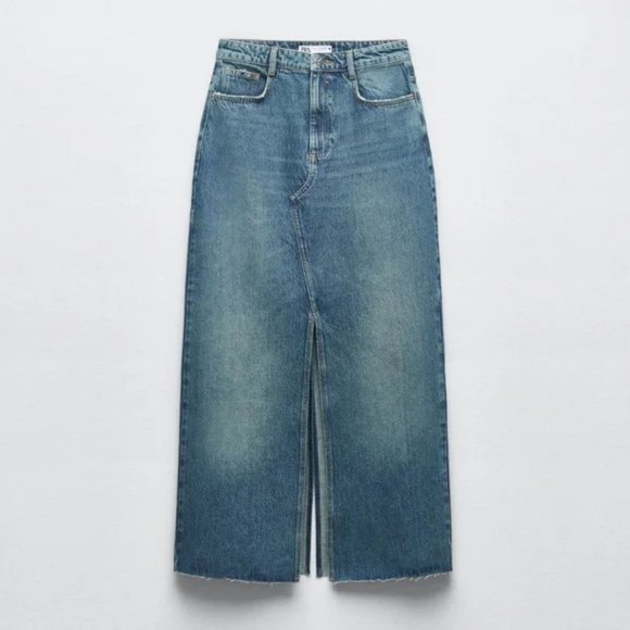 ZARA DENIM SKIRT Z1975 - Picture 2 of 6